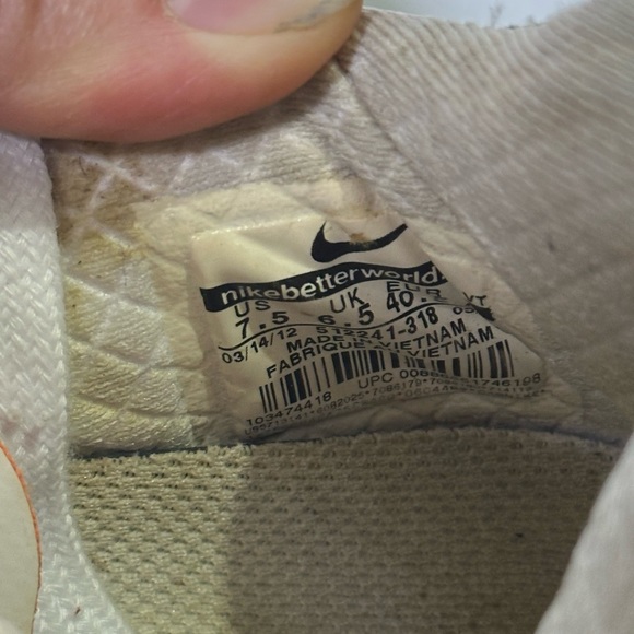 Nike Air Max Mens Miami Dolphins Aqua Orange Vintage Size 7.5 - Picture 11 of 16